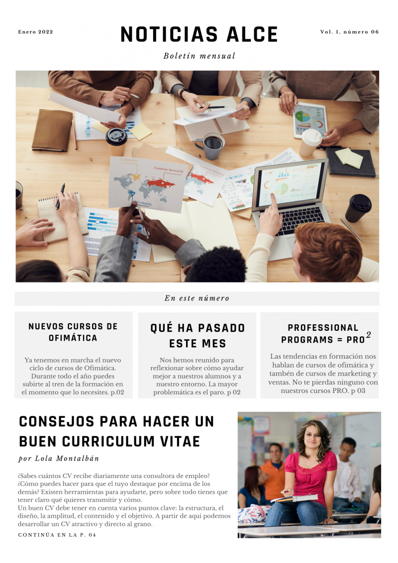 Newsletter Grupo Alce ENERO 22